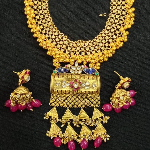 Bridal golden set#bdns0100