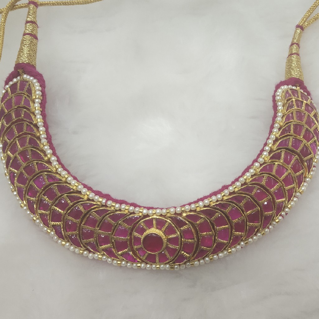 Soniya Ruby Pink Stone Necklace