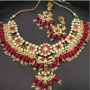 Colorful Artificial Bridal Necklace Set
