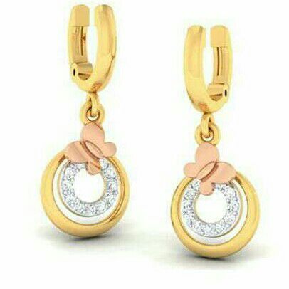 14kt Gold Designer Ladies Earrings