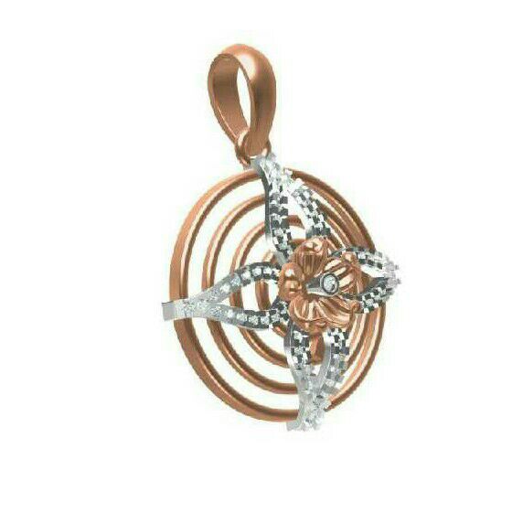 18kt Gold Classic Fancy Ladies Pendant
