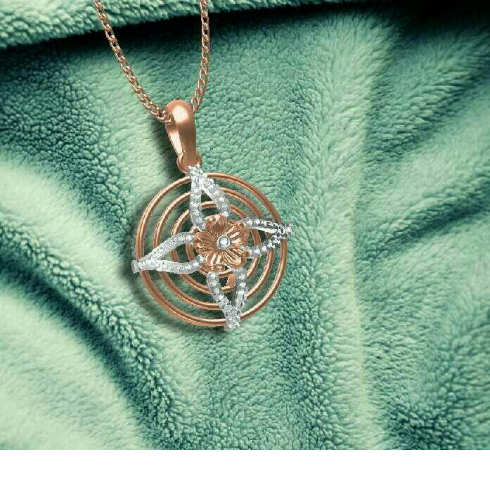 18kt Gold Designer Ladies Pendant
