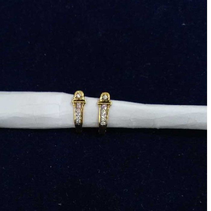 18KT Yellow Gold Italian Antique Natural Diamonds Stunning Bali