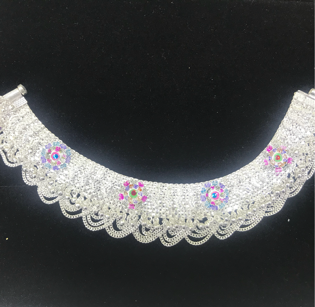 Agra 70 Silver Payal