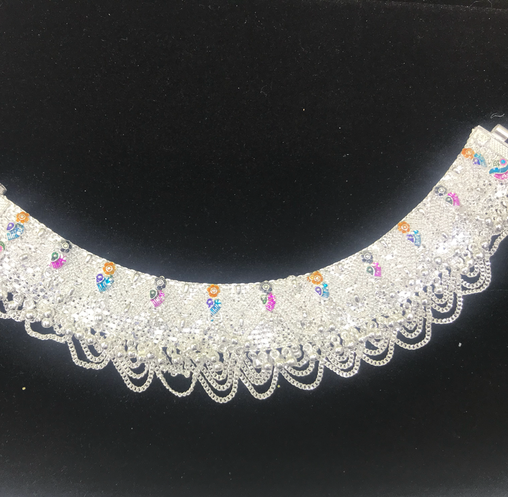 Agra 70 Silver Payal
