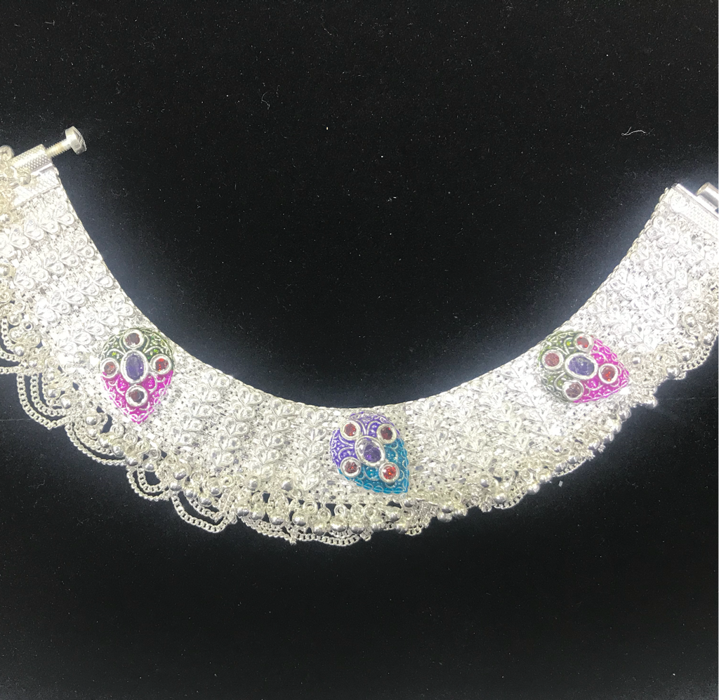 Agra 70 Silver Fancy Payal