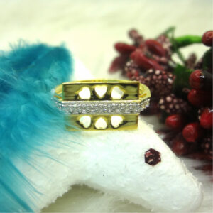 916 gold cz diamond ladies ring