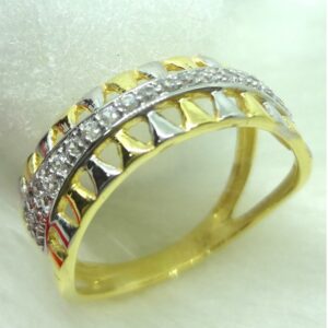 916 GOLD CZ DAIMOND  LADIES RING