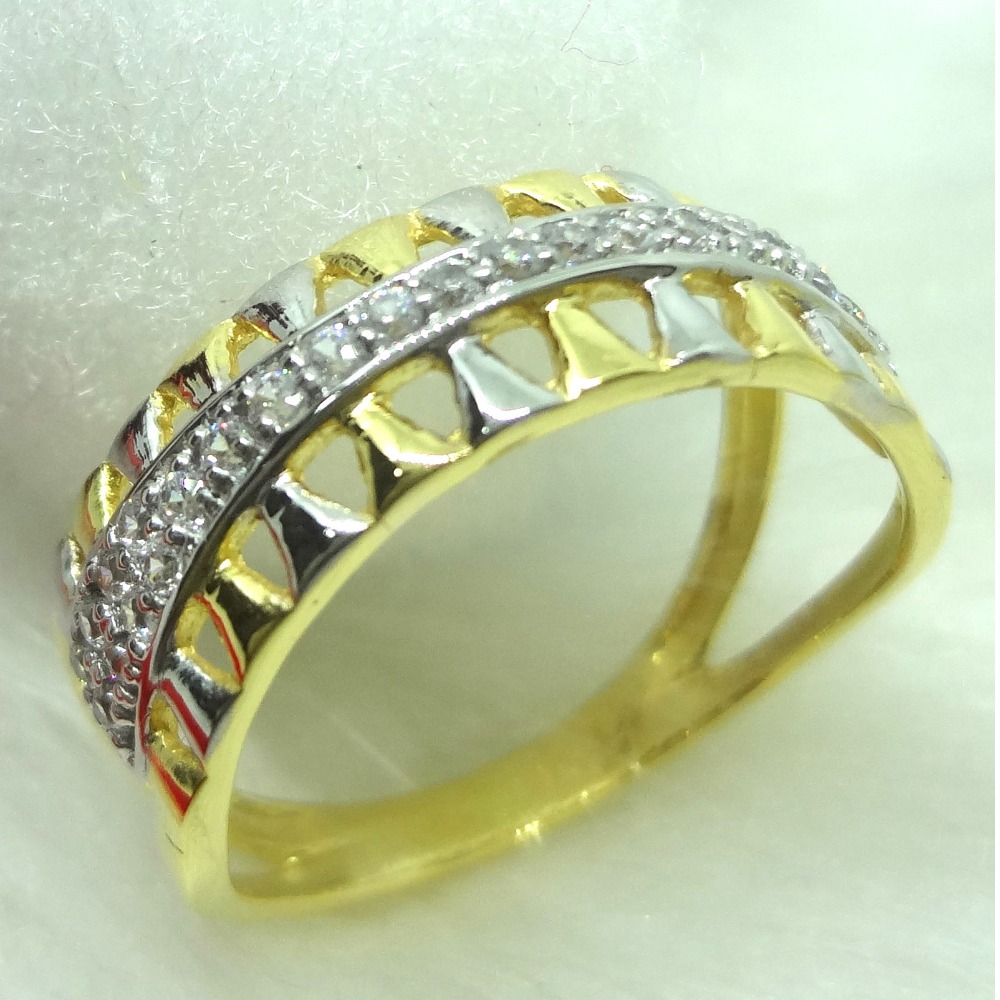916 GOLD CZ DAIMOND  LADIES RING