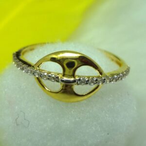 916 GOLD CZ DAIMOND  LADIES RING