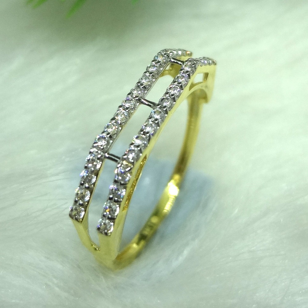 916 GOLD CZ DAIMOND  LADIES RING