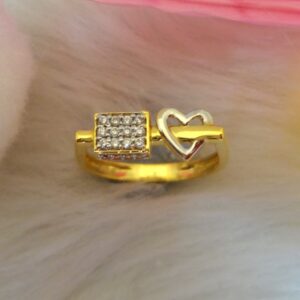 916 gold cz diamond ladies ring
