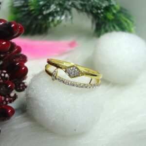 916 gold cz diamond ladies ring