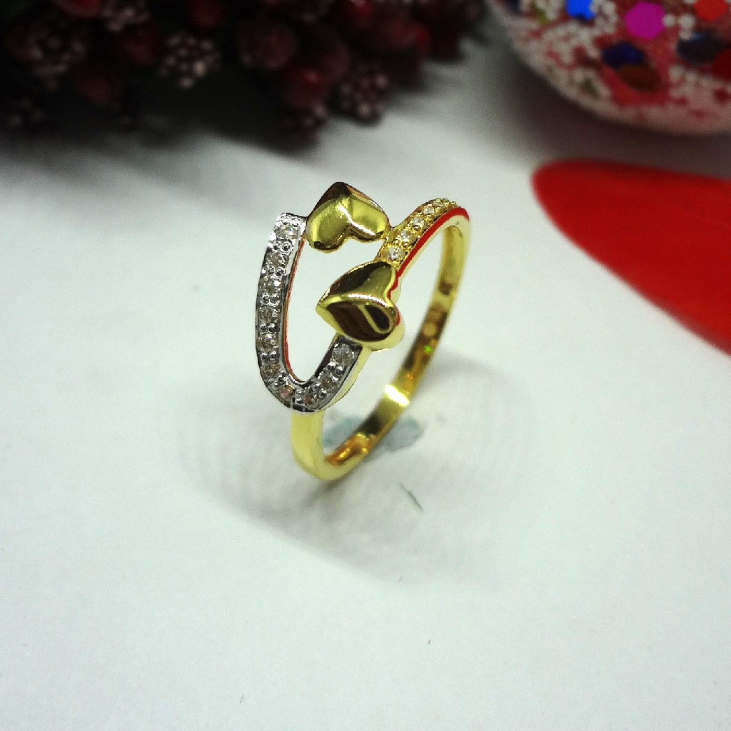 916 gold cz diamond ladies ring