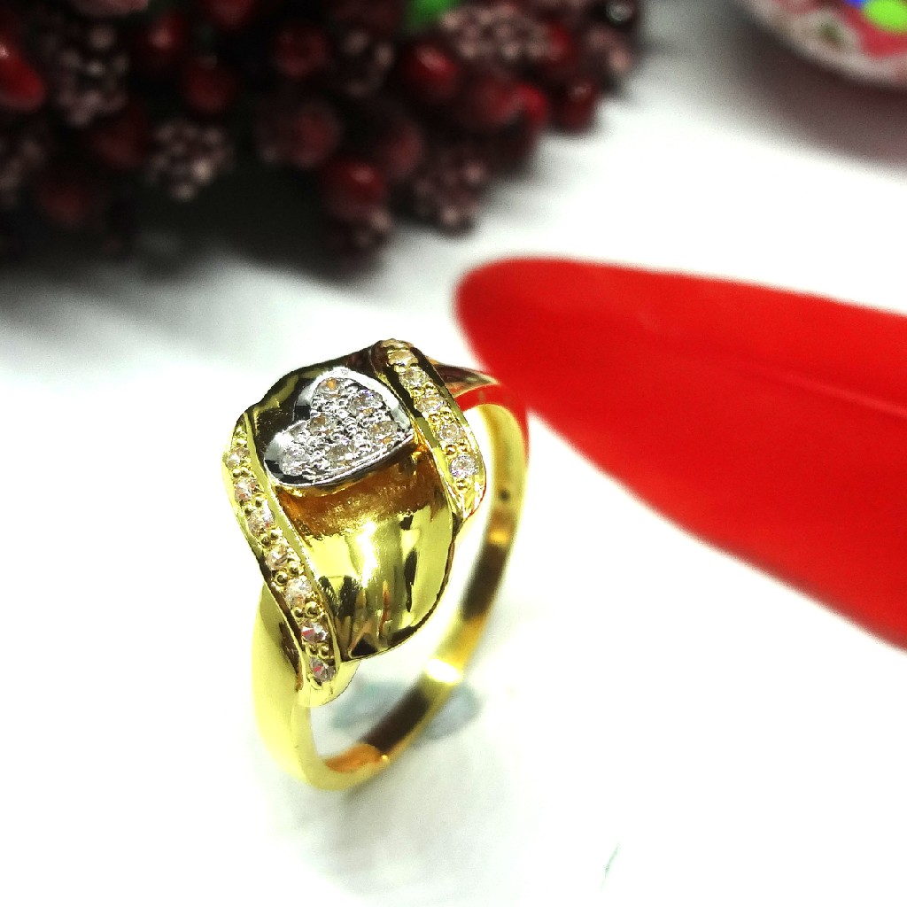 916 gold cz diamond ladies ring