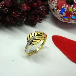 916 gold cz diamond ladies ring