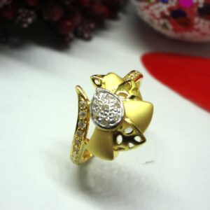 916 gold cz diamond ladies ring
