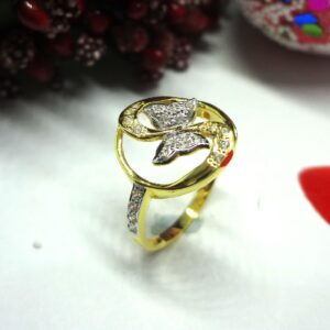 916 gold cz diamond ladies ring