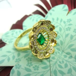 916 gold cz diamond ladies ring