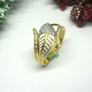 916 gold cz diamond ladies ring