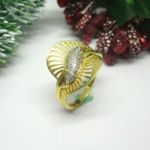 916 gold cz diamond ladies ring