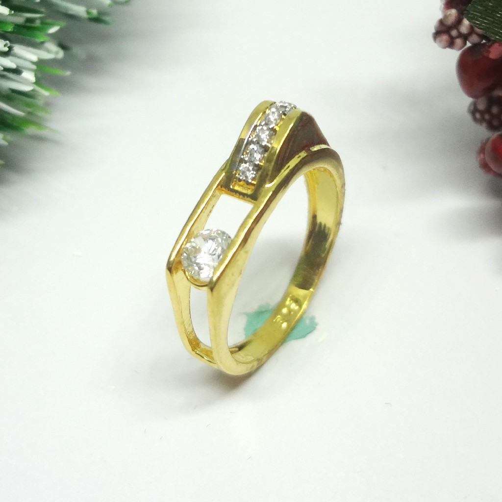 916 gold cz diamond ladies ring