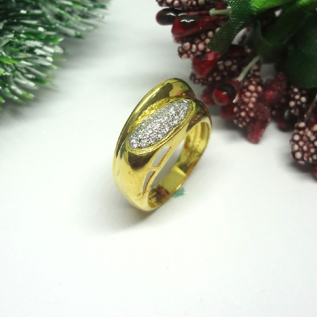 916 gold cz diamond ladies ring
