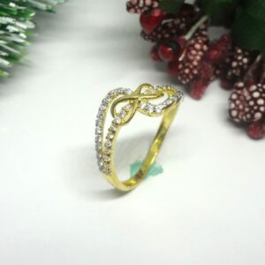 916 gold cz diamond ladies ring