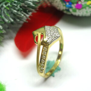 916 gold cz diamond ladies ring