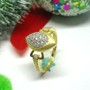 916 gold cz diamond ladies ring