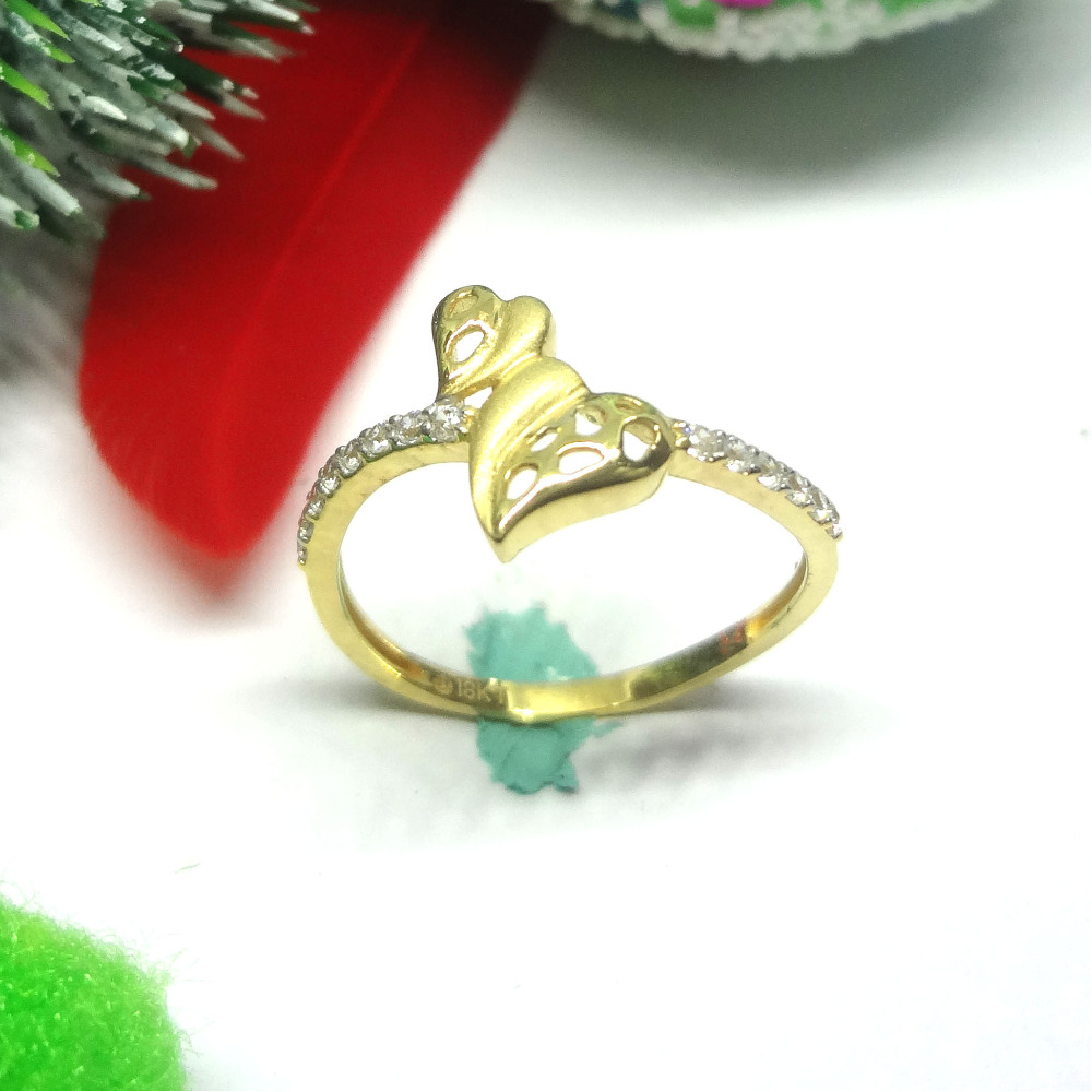 916 gold cz diamond ladies ring