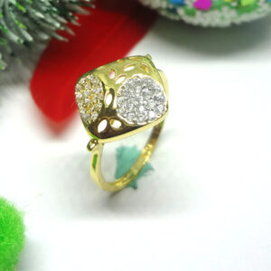 916 gold cz diamond ladies ring