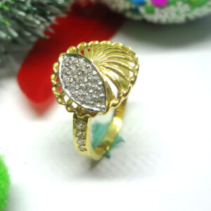 916 gold cz diamond ladies ring