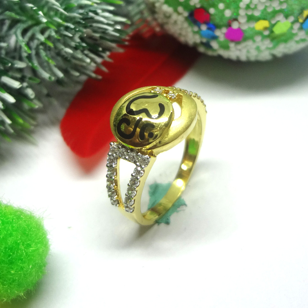 916 gold cz diamond ladies ring