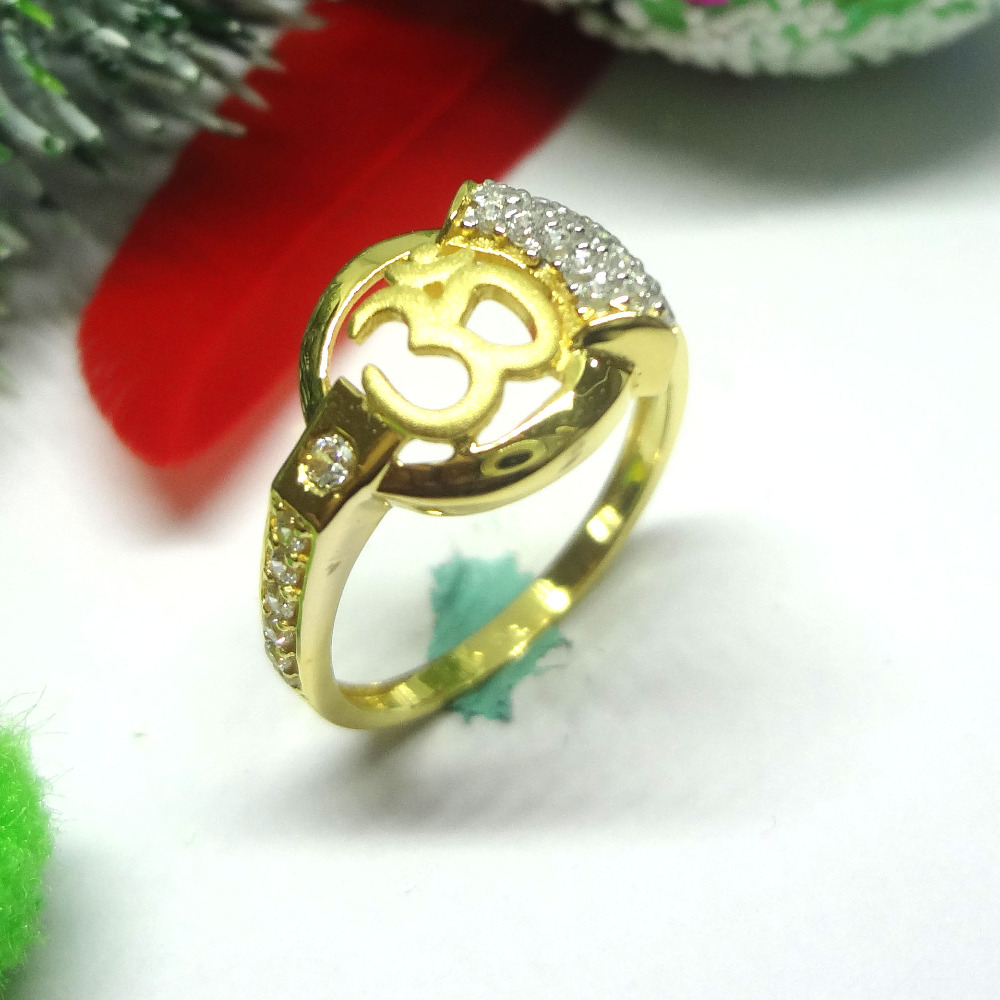 916 gold cz diamond ladies ring