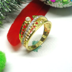916 gold cz diamond ladies ring