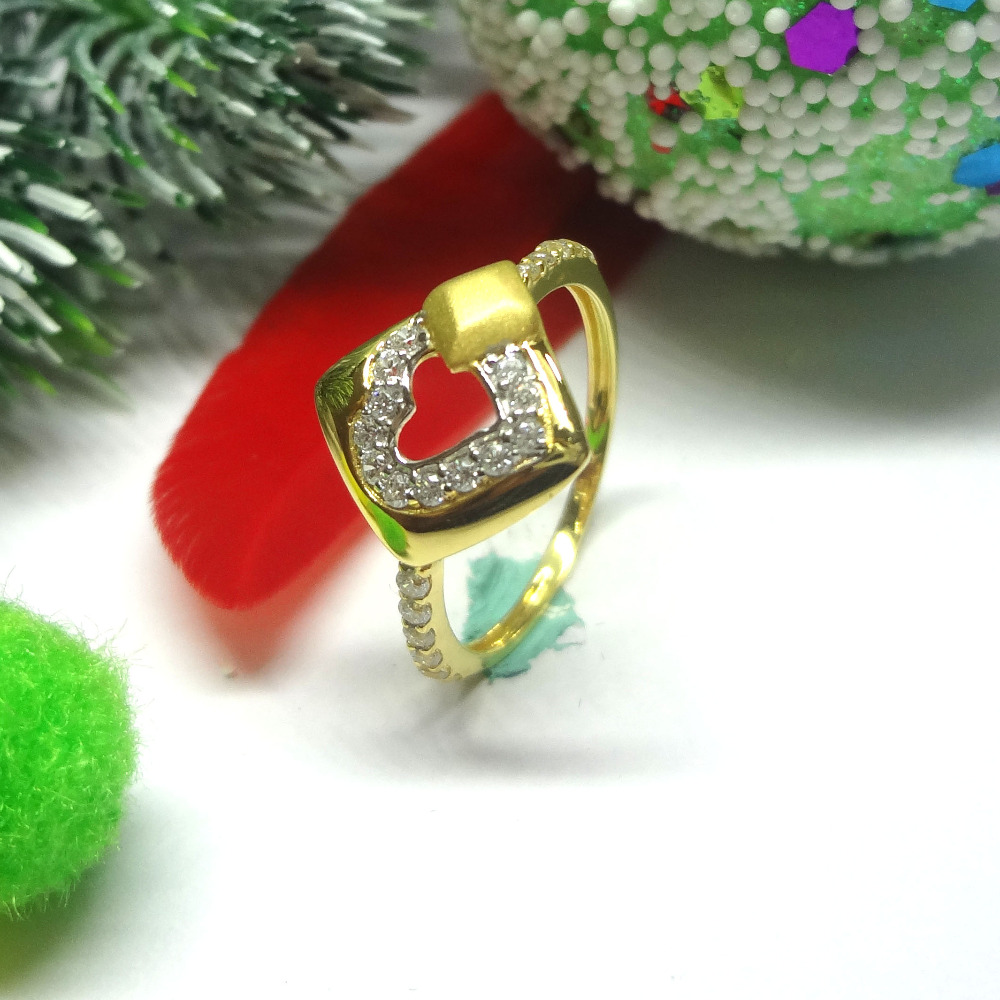 916 gold cz diamond ladies ring