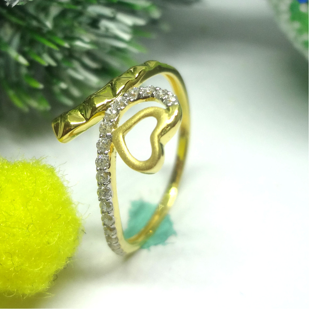 916 gold cz diamond ladies ring