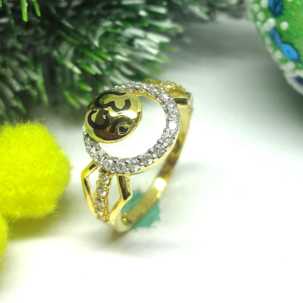 916 gold cz diamond ladies ring