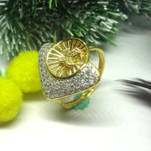 916 gold cz diamond ladies ring