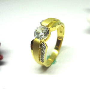 916 gold cz diamond ladies ring