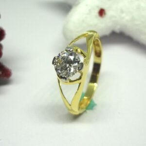 916 gold cz diamond ladies ring