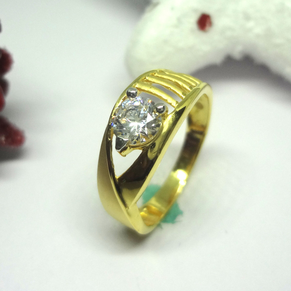 916 gold cz diamond ladies ring