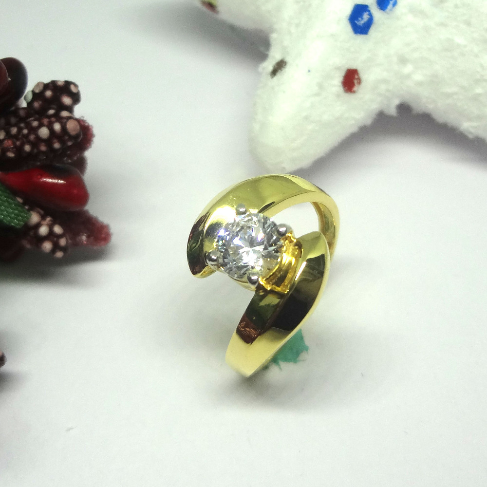 916 gold cz diamond ladies ring
