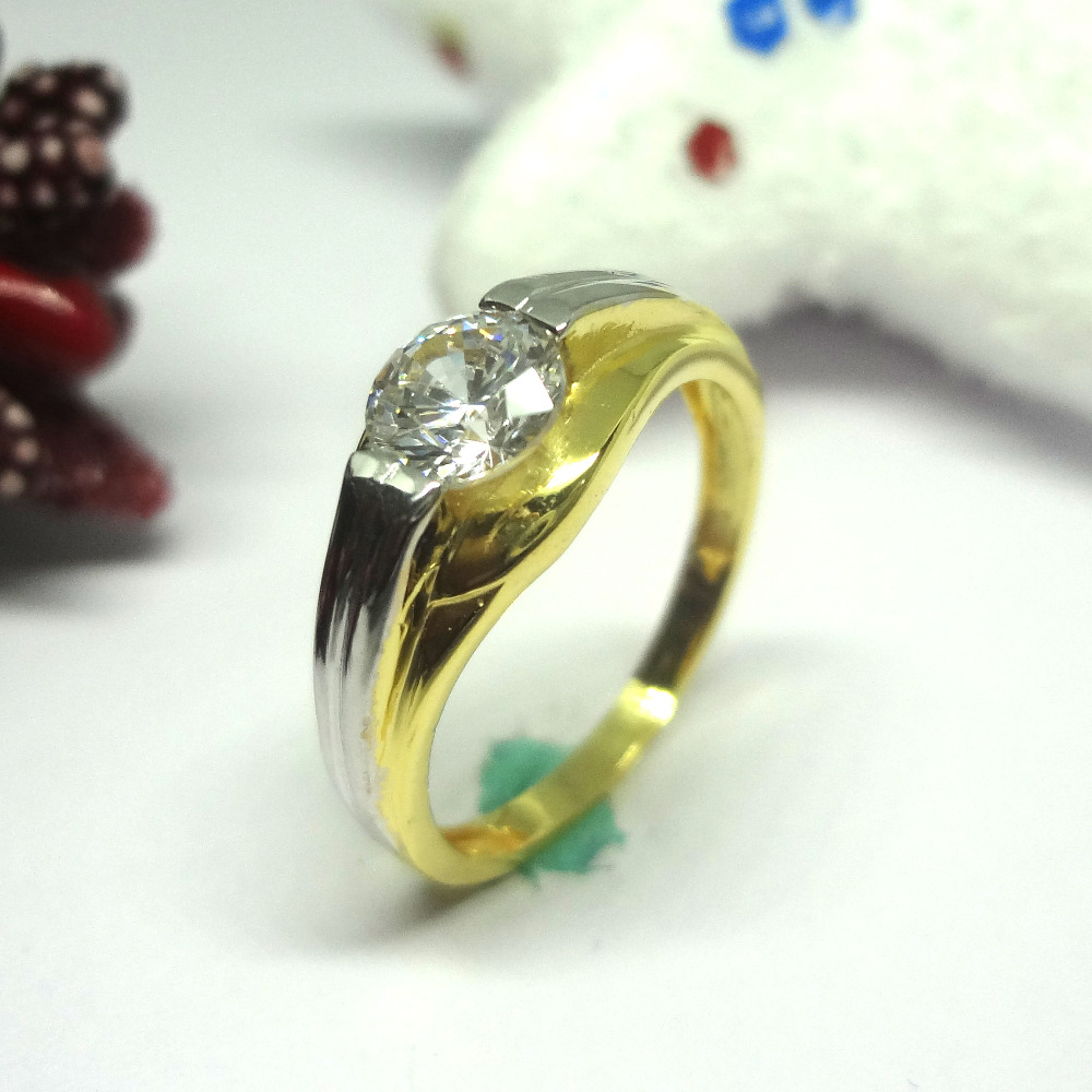 916 gold cz diamond ladies ring
