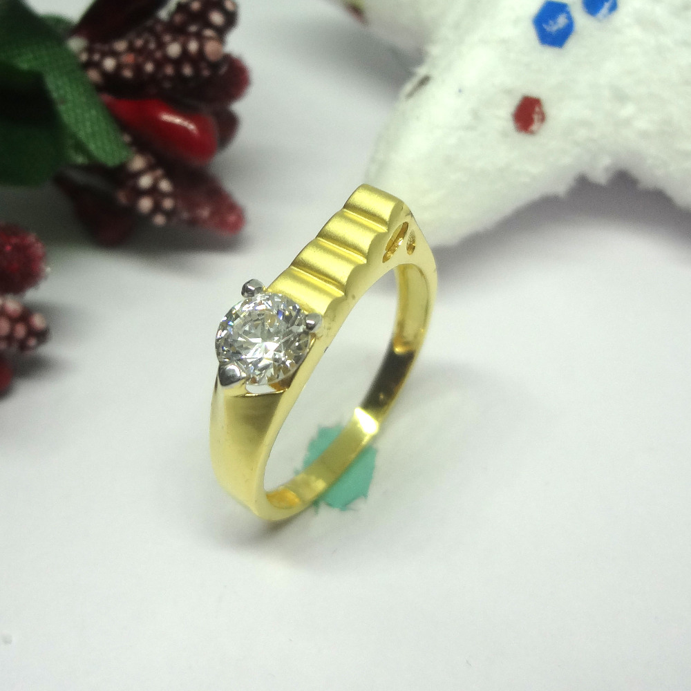 916 gold cz diamond ladies ring