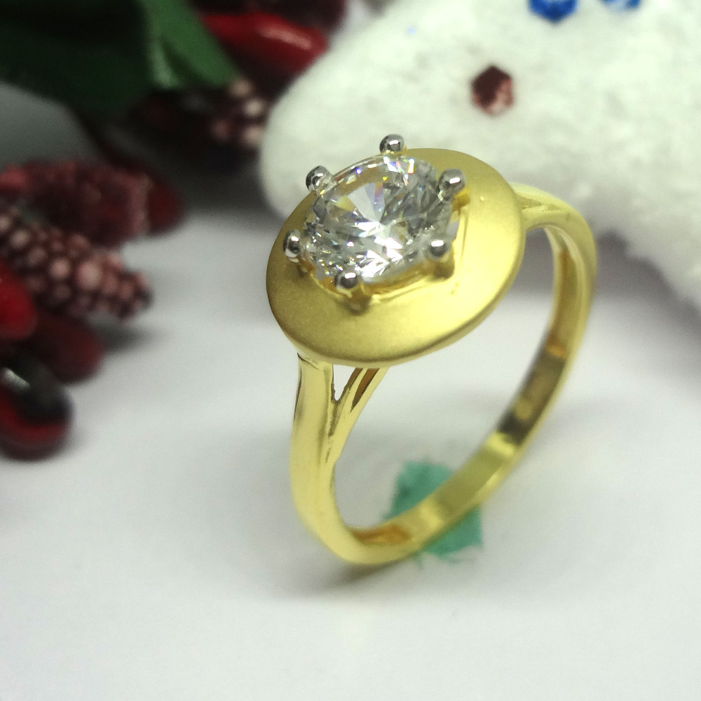 916 gold cz diamond ladies ring