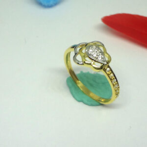 916 gold cz diamond ladies ring