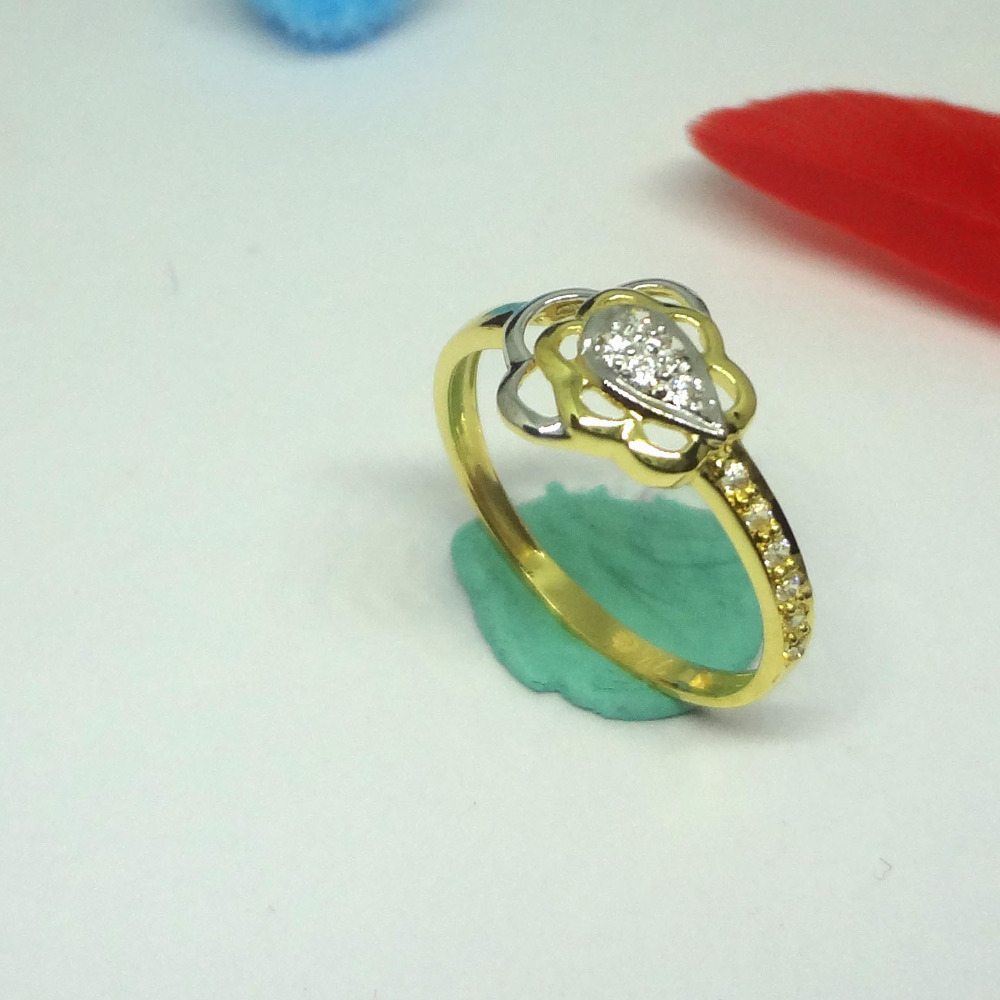 916 gold cz diamond ladies ring
