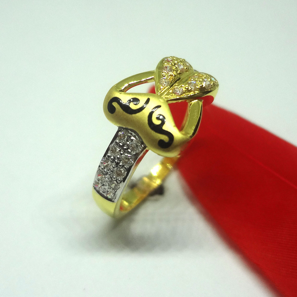 916 gold cz diamond ladies ring